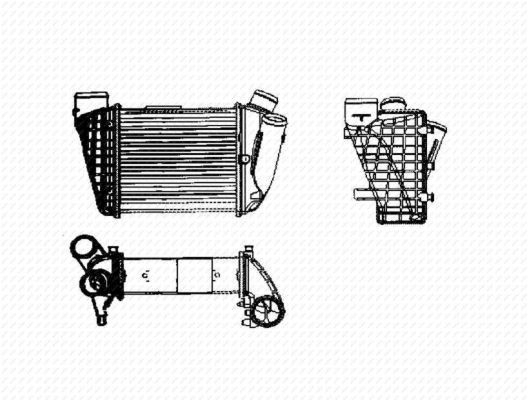  Radiador de intercooler Audi A4 B6 conversível (8H7) (2002 - 2005) B6