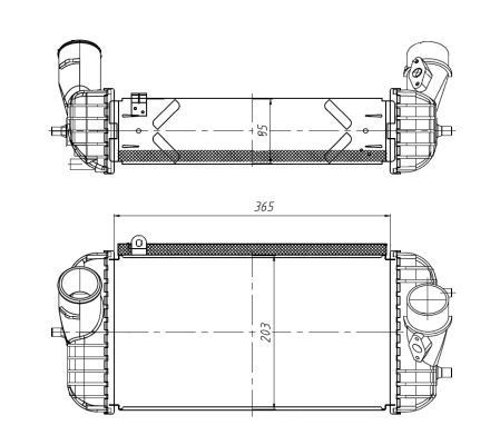 Radiador de intercooler para KIA Sorento III C5, UM