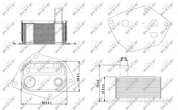 31298 NRF Radiador de óleo
