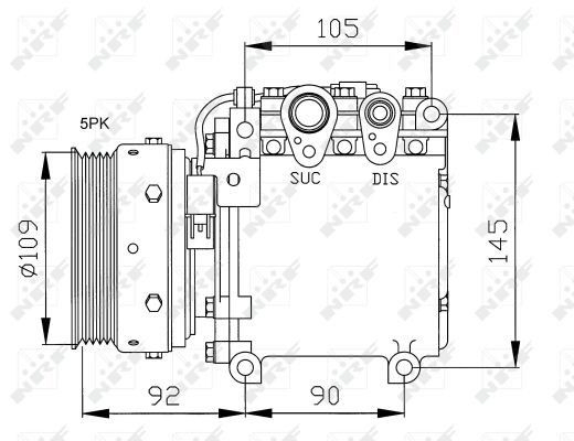 Compressor de aparelho de ar condicionado NRF 32049 preço, a partir de 109,25 USD