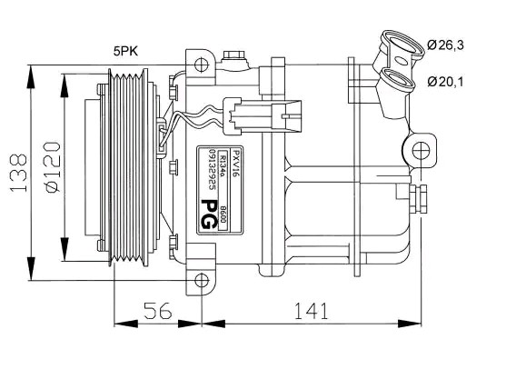 Compre 93176856 General Motors Compressor de aparelho de ar condicionado