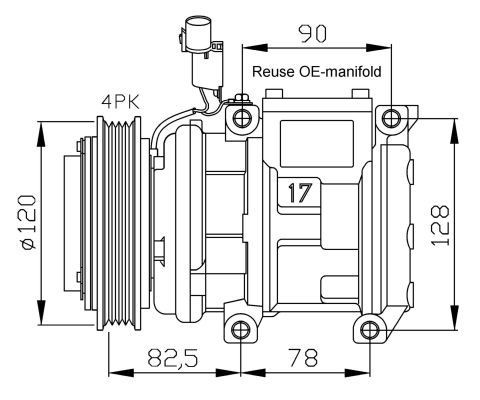 Compressor de aparelho de ar condicionado KIA Carnival II GQ