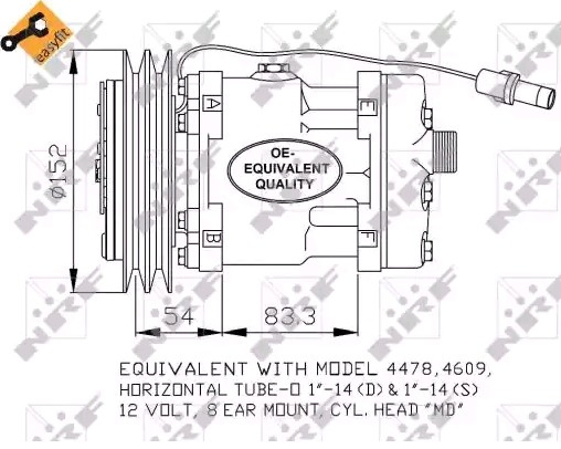 Compre 86993462 Case Compressor de aparelho de ar condicionado