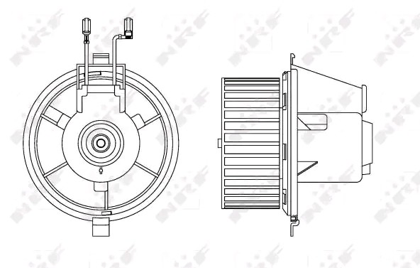 34165 NRF Motor de ventilador de forno (de aquecedor de salão)