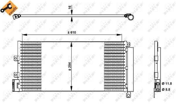 Compre Radiador de aparelho de ar condicionado Fiat Linea 