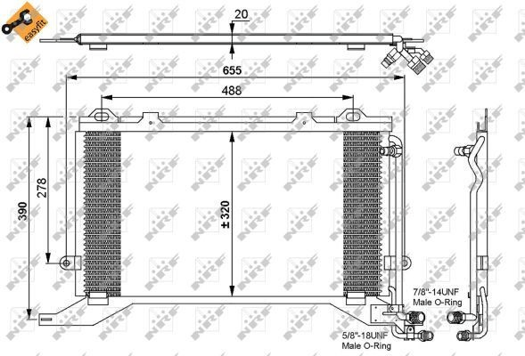 Radiador de aparelho de ar condicionado NRF 35240 preço, a partir de 76,15 USD