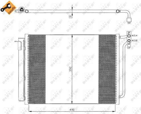 Radiador de aparelho de ar condicionado BMW X5  E53