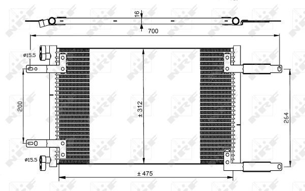Radiador de aparelho de ar condicionado NRF 35493 preço, a partir de 87,25 USD