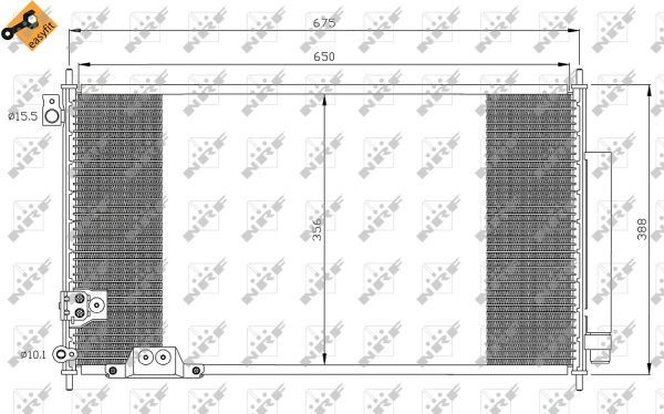 Radiador de aparelho de ar condicionado NRF 35740 preço, a partir de 109,15 USD
