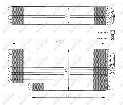 8989 HELLA Vaporizador de aparelho de ar condicionado