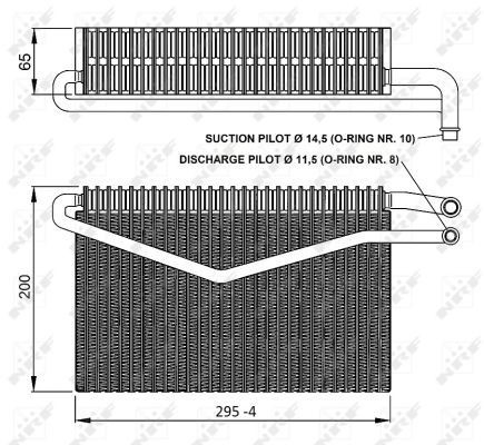 36152 NRF Vaporizador de aparelho de ar condicionado