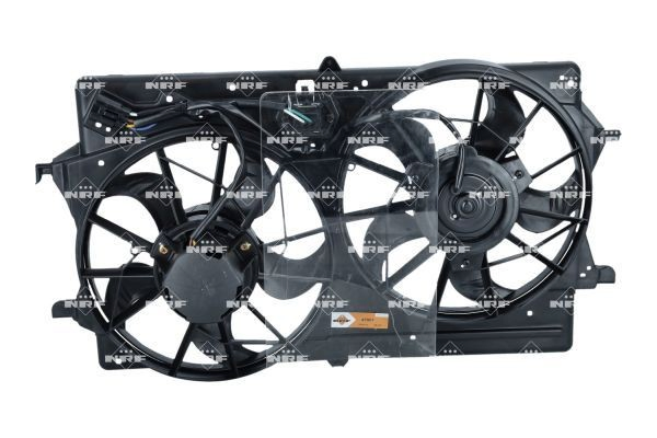 Ventilador elétrico de esfriamento montado (motor + roda de aletas) para Ford Focus I DFW