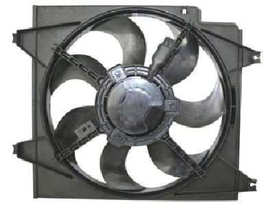 47600 NRF Difusor do radiador de esfriamento, montado com motor e roda de aletas
