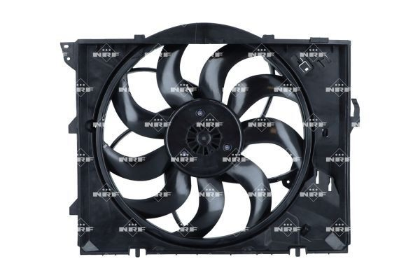 47863 NRF Difusor do radiador de esfriamento, montado com motor e roda de aletas