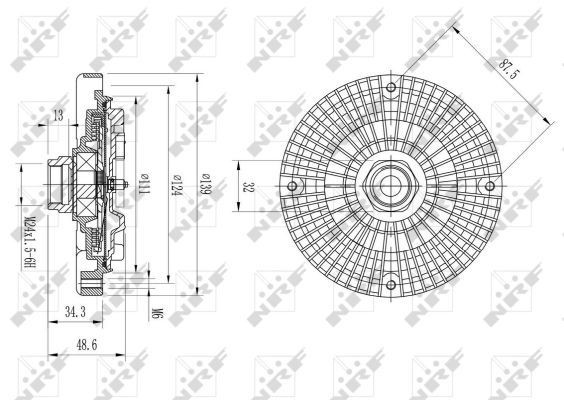  Acoplamento viscoso de ventilador de esfriamento Audi 100 C4 sedan (4A2) (1990 - 1994) C4