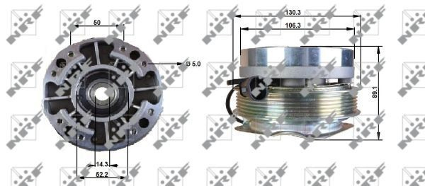 Acoplamento viscoso de ventilador de esfriamento Nissan/Infiniti 5001847924 preço, a partir de 230,73 USD