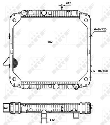 Radiador de esfriamento de motor NRF 503474 preço, a partir de 253,63 USD
