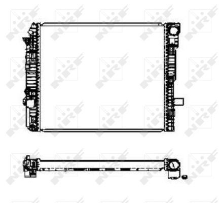 Radiador de esfriamento de motor Mercedes Benz Truck TRUCK ATEGO I 