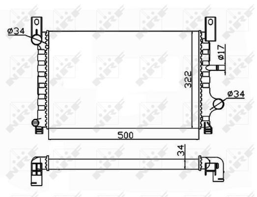 Radiador de esfriamento de motor NRF 506224 preço, a partir de 72,83 USD