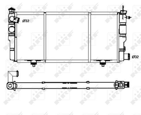 507120 NRF Radiador de esfriamento de motor