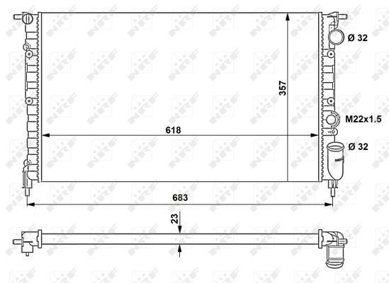 Radiador de esfriamento de motor Renault Espace preço, a partir de 10,99 USD