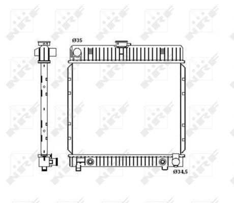 Radiador de esfriamento de motor Mercedes E  C123