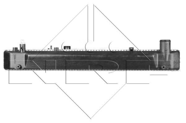 Radiador de esfriamento de motor para Toyota Hiace IV H1, H2