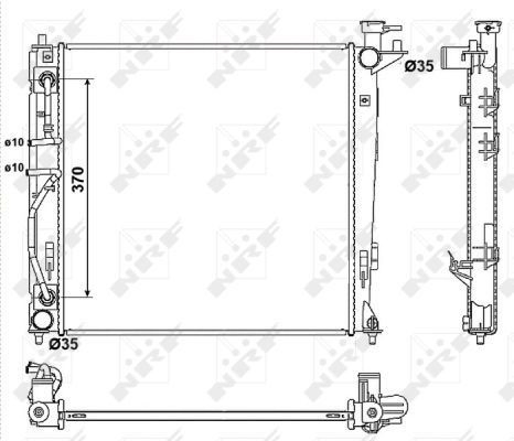 Radiador de esfriamento de motor Hyundai Ix35 preço, a partir de 155,37 USD