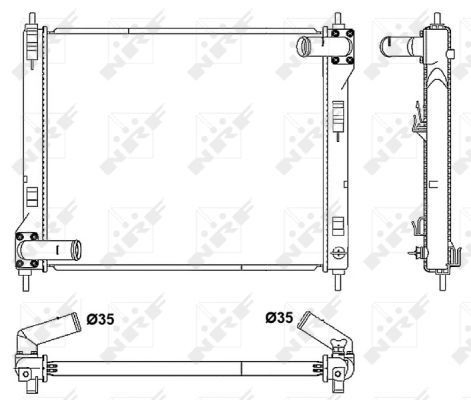 Radiador de esfriamento de motor Nissan JUKE preço, a partir de 109,05 USD