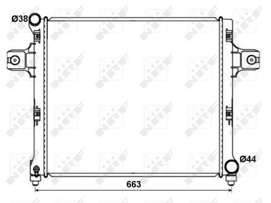 Compre 53191 NRF Radiador de esfriamento de motor