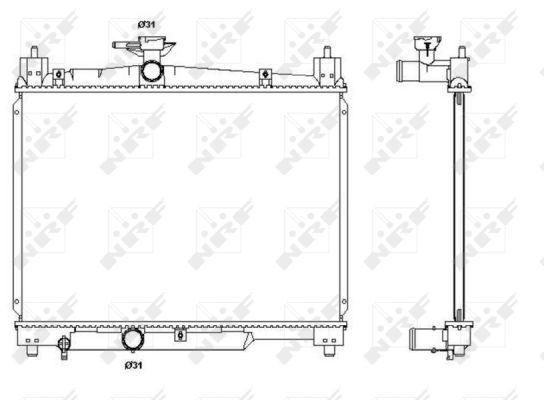 Compre 53270 NRF Radiador de esfriamento de motor