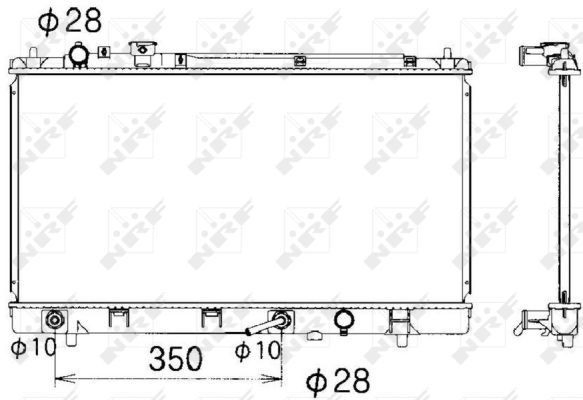 Compre 53340 NRF Radiador de esfriamento de motor