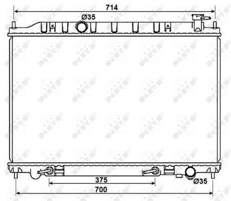  Radiador de esfriamento de motor Nissan Murano SUV (Z50) (2004 - 2008) 