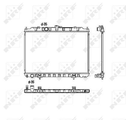 Compre 53452 NRF Radiador de esfriamento de motor