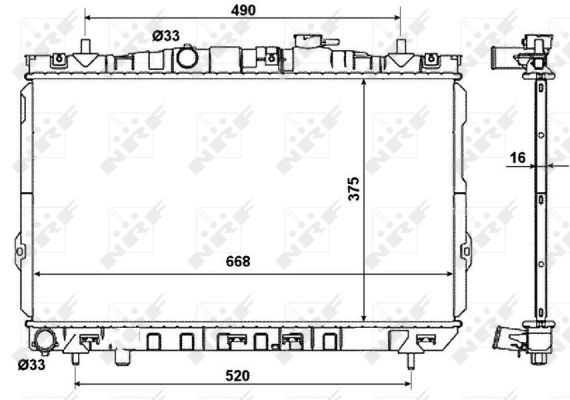Compre Radiador de esfriamento de motor Hyundai Elantra 3
