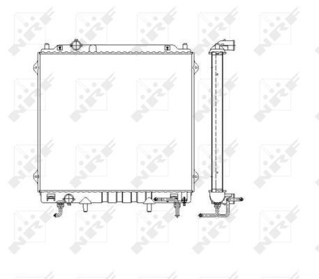  Radiador de esfriamento de motor Hyundai Terracan SUV (HP) (2001 - 2006) 