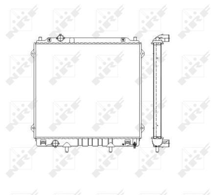  Radiador de esfriamento de motor Hyundai Terracan SUV (HP) (2001 - 2006) 