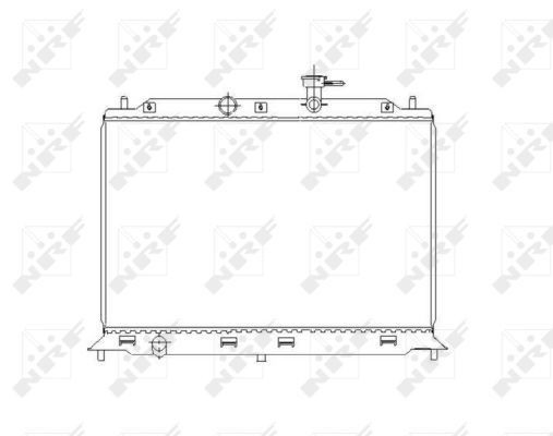 Radiador de esfriamento de motor KIA Rio II JB