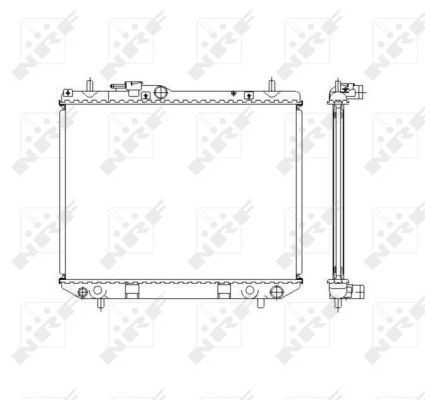  Radiador de esfriamento de motor Daihatsu Terios I SUV (J100, J102, J122) (1997 - 2005) I