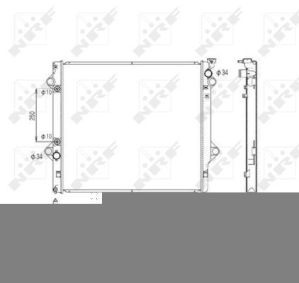  Radiador de esfriamento de motor Toyota Land Cruiser PRADO ASIA SUV (J12) (2002 - 2010) PRADO ASIA