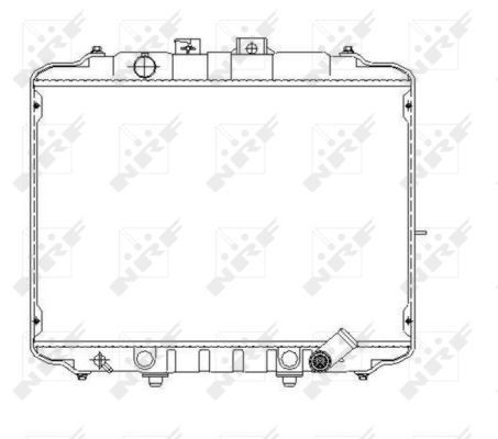 Radiador de esfriamento de motor para Hyundai H100  P