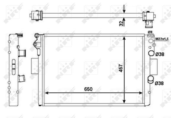 Radiador de esfriamento de motor Iveco 500396429 preço, a partir de 118,35 USD