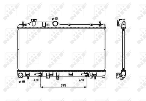 Radiador de esfriamento de motor Subaru Outback preço, a partir de 84,47 USD