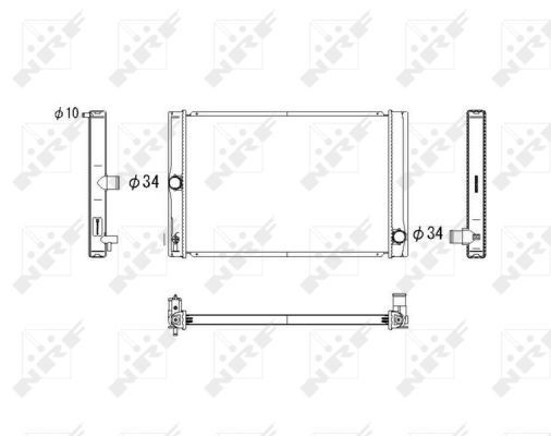  Radiador de esfriamento de motor Toyota Corolla sedan (E18) (2013 - 2021) 