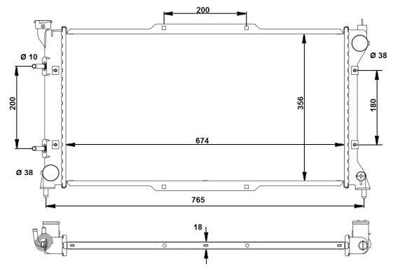 Radiador de esfriamento de motor Subaru Legacy preço, a partir de 80,40 USD
