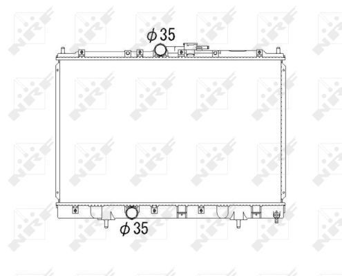 Radiador de esfriamento de motor Mitsubishi Pajero PININ H60, H70