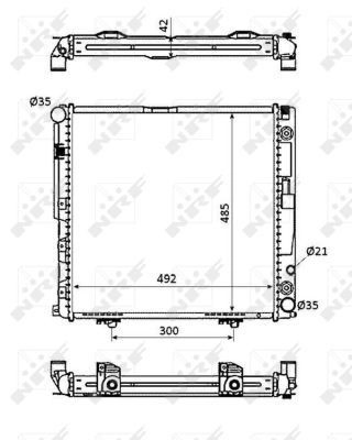 Compre A1245006303 Mercedes Radiador de esfriamento de motor