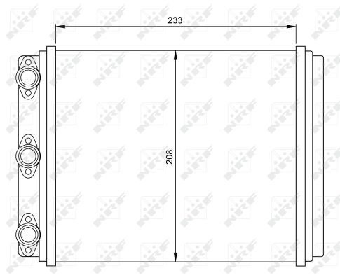 54249 NRF Radiador de forno (de aquecedor)