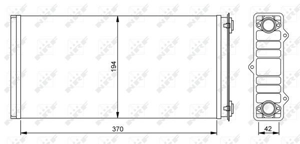 54254 NRF Radiador de forno (de aquecedor)