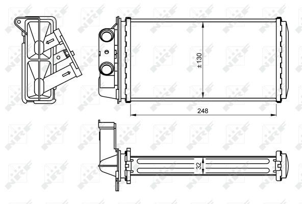 Compre Radiador de forno (de aquecedor) Fiat Siena 